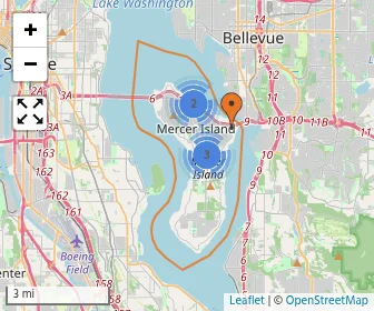 Area schools map